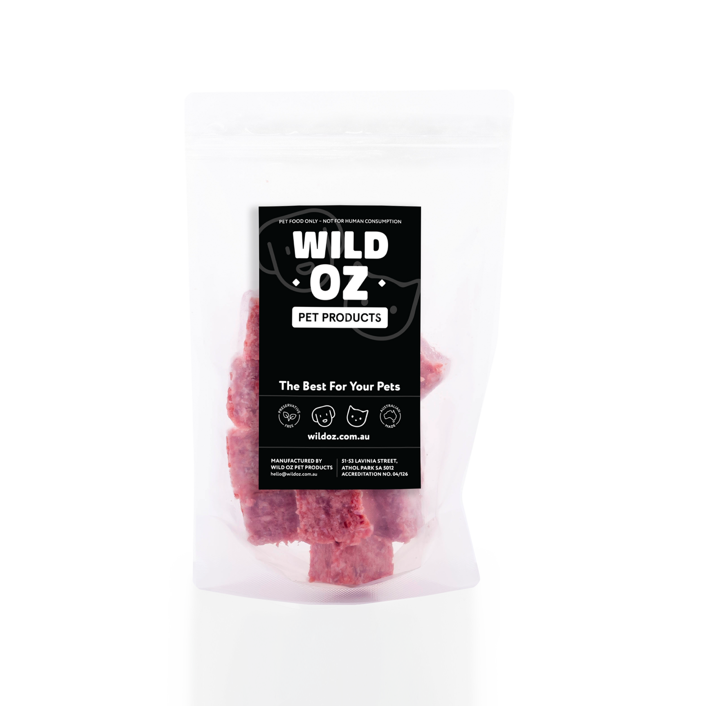 Naked Pet Meat Cubes - Turkey
