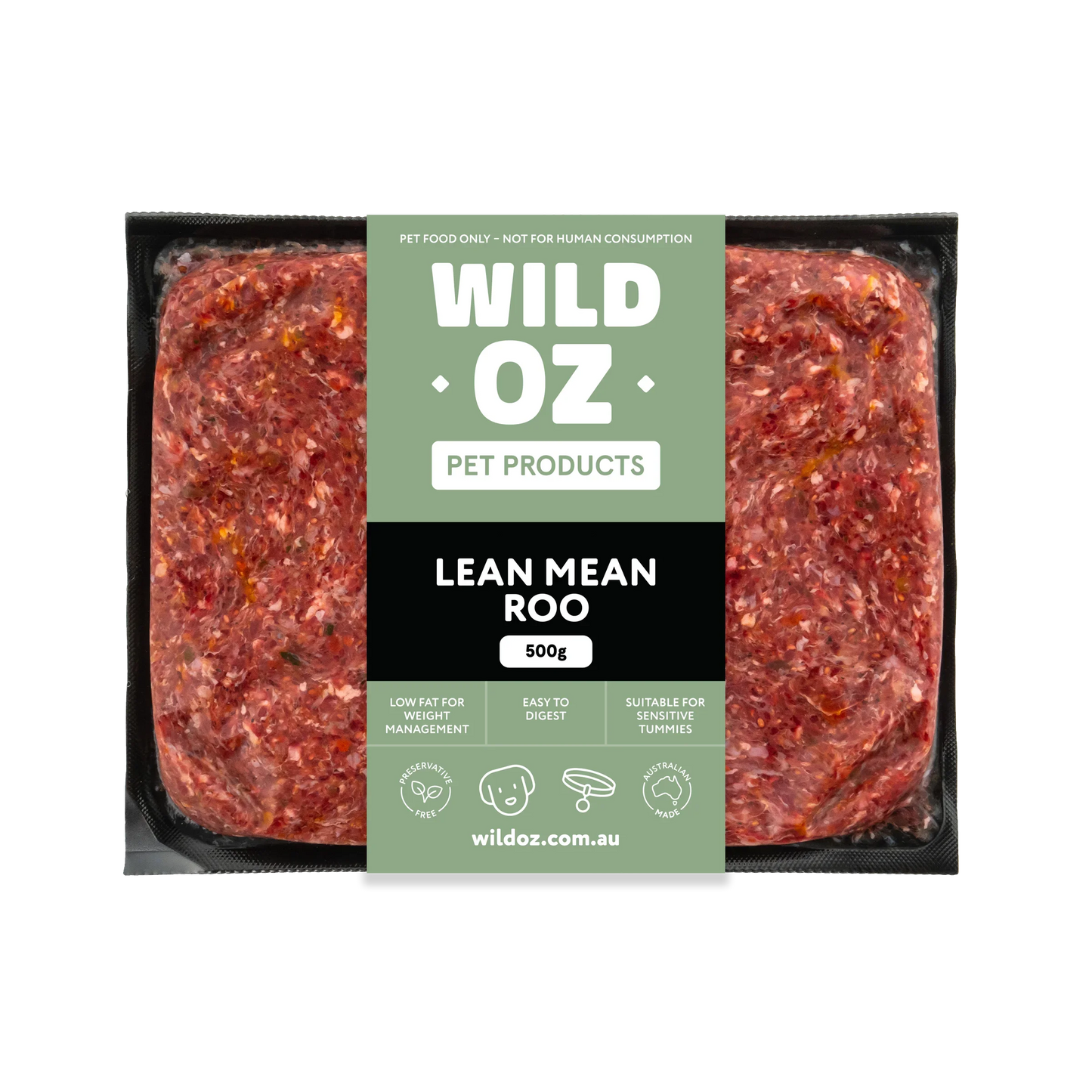 lean mean raw meat meals for pets 500g