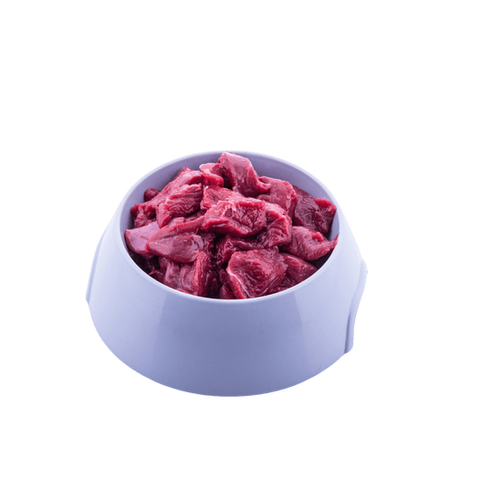 Raw diced kangaroo pet food 500g wildoz